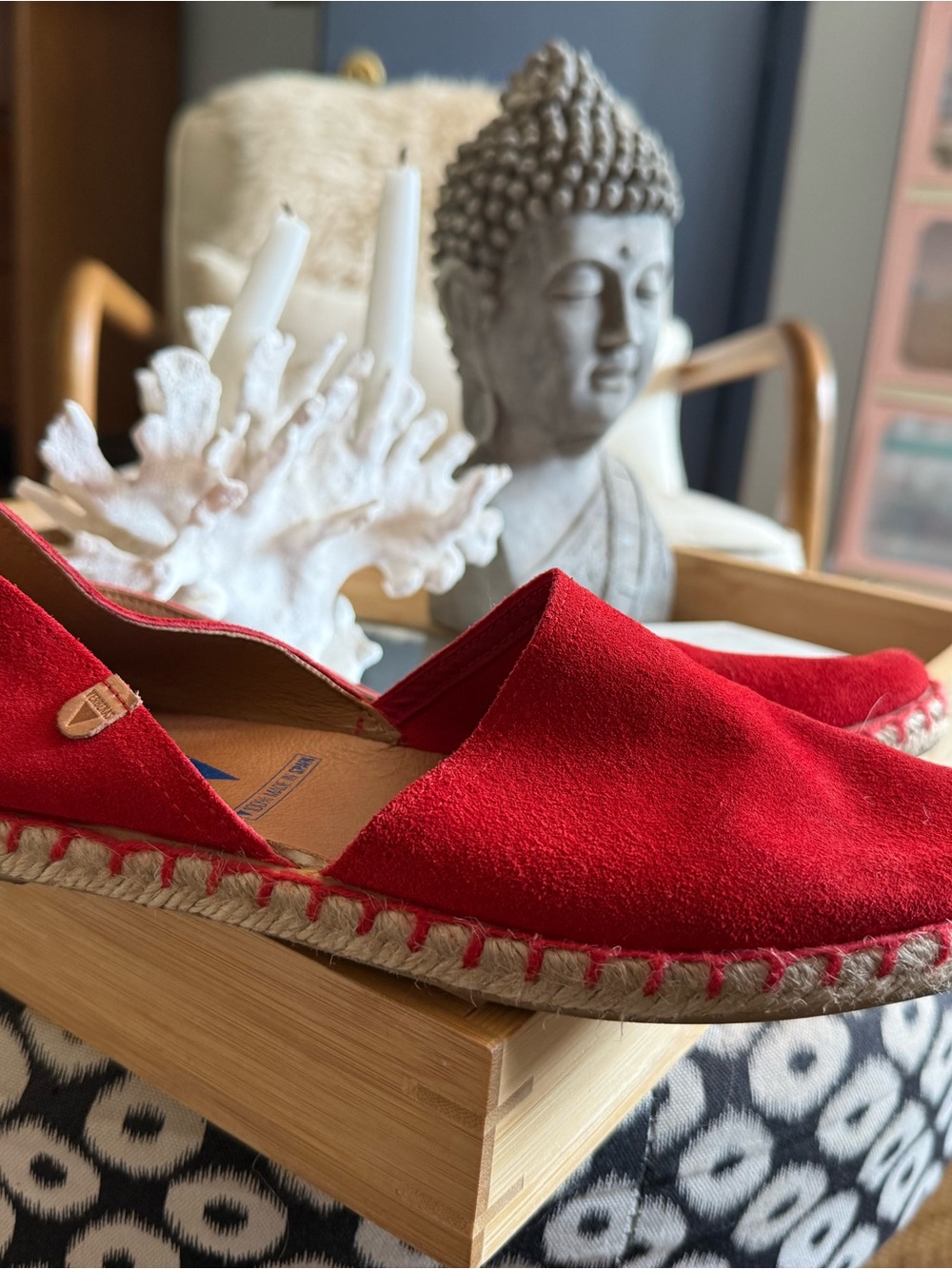 Verbenas Red Women's Espadrille Slip-On Shoes - Made in Spain